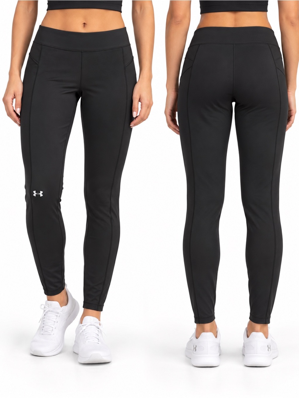Under Armour Small Black HeatGear Compression Leggings Excellent Condition